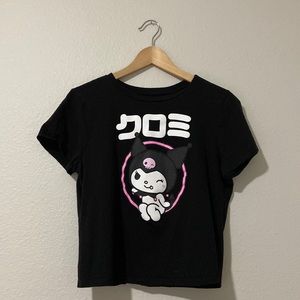 Kuromi Hot Topic Cropped Shirt Size: Medium